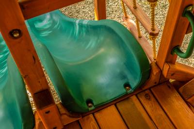 Woodplay playset space saver 4 safe slide